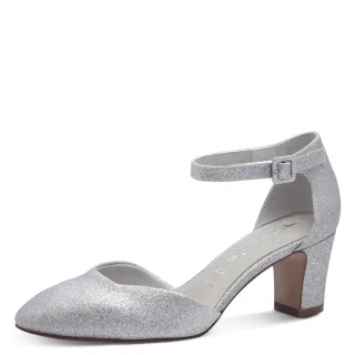 Tamaris - Da.-Pumps silver glam - Gr. - 36