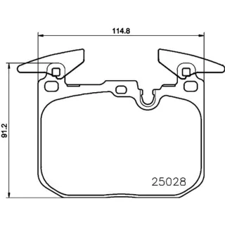 Hella Bremsbel?ge vorne BMW 1er 2er 3er 4er I8