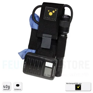 Kleiderscheren-Holster | tee-uu | ULTRA | Hauptfach mit Deckellasche | Materialschlaufe | 2 seitliche Elastikschlaufen für z.B. Holzkeile