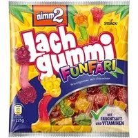 NIMM2 Süßigkeit, Storck Nimm2 Lachgummi Funfari mit Vitaminen und Fruchtsaft 225g