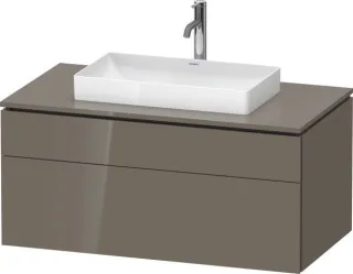 Duravit L-Cube Konsolenwaschtischunterbau wandhängend Flanell Grau Hochglanz 1020x550x482 mm - LC488 LC4881089890000