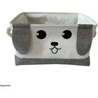 HTI-Living Aufbewahrungskorb Aufbewahrungskorb Hase eckig (Stück, 1 St., 1 Aufbewahrungskorb), Aufbewahrungsbox Tiermotiv Kinderzimmer