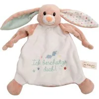 Nici Schmusetuch My First NICI, Hase Fjella, mit aufgestickter Botschaft "Ich beschütze dich"