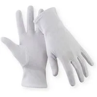 Medi-Inn CLASSIC Baumwollhandschuhe Trikot, reinweiß, atmungsaktiv, 100 % Baumwolle atmungsaktiv