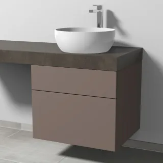 Sanipa Waschtischunterbau mit Auszügen 2morrow (P3315) 510x600x520 Taupe-Matt, P33151T P33151T