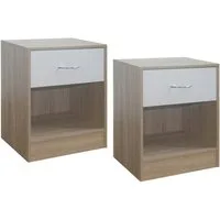 HTI-Living Nachtkommode Nachtschrank 2er-Set Thekla 4050 (Set, 2 St., 2 Nachtkommoden), Nachttisch Nachtkommode
