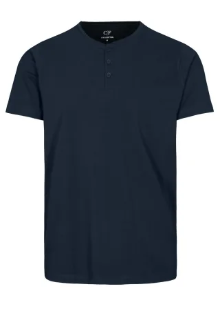COMMANDER Finest Clothing - Henley-Shirt 1/2 dark navy - Gr. - XXL