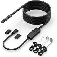 Tekoo HD Endoskopkamera für iPhone & Android, Handy Endoskop Kamera, IP67 Inspektionskamera (Full HD, 1x opt. Zoom)
