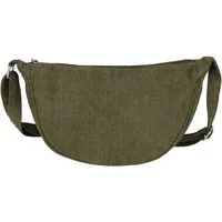 MIRROSI Schultertasche Damen Runde Bauchtasche aus Cord, Brusttasche, Leicht (Tasche,Bauchtasche für jeden Anlass, ca.30x18x12cm), Crossbody Bag, verstellbaren Schulterriemen