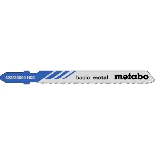 Metabo Stichsägeblätter basic metal 66 / 0,7 mm HSS - 5 Stück - 623636000