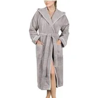 Laynenburg Damenbademantel Bademantel Damen Frottee Kapuze Baumwolle, Baumwolle, Gürtel, Frottee Kapuze Lang Baumwolle S-3XL