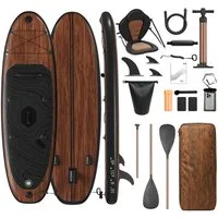 HOMALL Inflatable SUP-Board Aufblasbares Stand Up Paddle Board mit Halter, Sitz und Fußband, 320cm SUP-Board Set mit Action-Cam Halterung, Bis 130kg