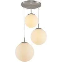 Lindby Hängeleuchte Heleska, Metall, Weiß IP20, 3 x 15 W