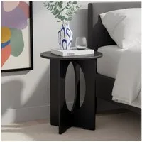 en.casa Beistelltisch, »Podeldsvin« rund 49 x 40 cm Schwarz