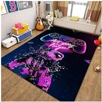 LuxusKollektion Kinderteppich Teppich Rutschfest Gamer 120x160cm Controller für Spielkonsolen 2