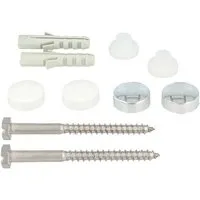 tecuro Stand-WC-Befestigung Set 6 x 70 mm mit Abdeckkappe