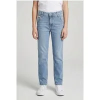 Calvin Klein Jeans Straight-Jeans BARREL CLOUDY BLUE mit Logo-Badge