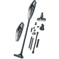 Severin Akku-Handstaubsauger HV 7147, 120 W, kabellos 18,5V, 50min Laufzeit, Nass- & Trockensauger, LED-Beleuchtung