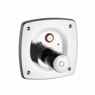 KWC Fertigmontageset Dusche IQUA-LINO, ganzchrom Modul, Batterie,Wanschl.unten, 21694090000 21694090000