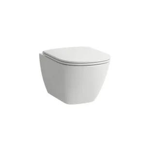 Laufen LUA Wand-Tiefspül-WC H8210804000001 spülrandlos, mit Silent Flush, weiß LCC