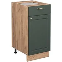 Vicco Unterschrank Fame-Line, Grün-Gold Landhaus/Eiche, 40 cm ohne Arbeitsplatte (1-St)