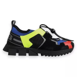 Dolce & Gabbana Mehrfarbige Mesh Sorrento Trekking Sneakers Schuhe