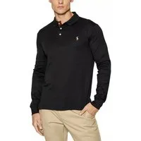 Polo Ralph Lauren Langarm-Poloshirt Herren Luxury Pima Cotton Slim Fit Polo Hemd Besonders weich und strapazierfähig, Gesticktes Pony-Logo
