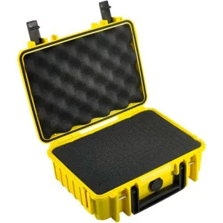 B&W Outdoor Case Type 1000 gelb mit Schaumstoff Inlay