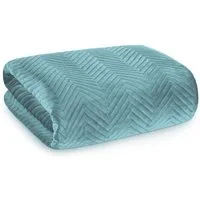 Eurofirany Bettüberwurf SOFIA zweiseitige Steppdecke hochwertige Allzweckdecke L XL XXL, Elegante Tagesdecke Velvet Sesseldecke Sofadecke Überwurf Samt