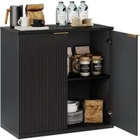 BlingBin Kommode Sideboard Küchenschrank Aufbewahrungsschrank mit 2 Soft-Close-Türen (1er Set, 1 St., 80 B x 40 T x 80 H cm), Moderner Buffetschrank für Wohnzimmer, Küche, Esszimmer