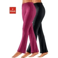 Vivance Active by Lascana Jazzpants (2er-Pack) mit leicht ausgestelltem Bein, Loungewear