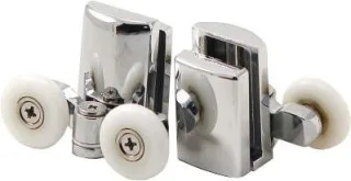Neuesbad BOTTOM DOUBLE ROLLERS, Chrom, für 6MM Glas, DIA 23MM (2 PCS) NB1DEXKCO1RC051