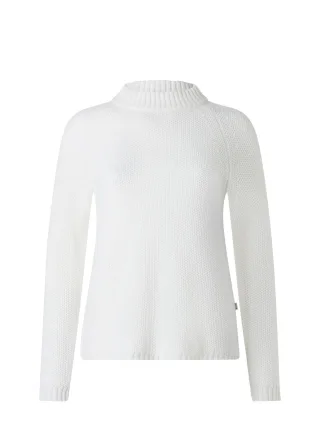 MAERZ Muenchen - Pullover Stehkragen 1/1 Arm new white - Gr. - 44
