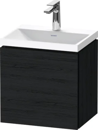 Duravit L-Cube c-shaped Set wandhängend Eiche Schwarz Matt 450x350x480 mm - LC6948O16160000 LC6948O16160000