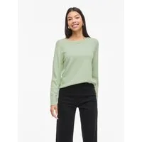 Vila Rundhalspullover VIRIL O-NECK L/S KNIT TOP - NOOS Viskosemischung, regular fit