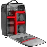 Neewer Kameratasche NW140S Transporttasche für Objektiv und Kamera, wasserdicht (Packung), 22 x 15 x 32cm, Tasche für Canon Nikon Sony DSLR 4 Linsen