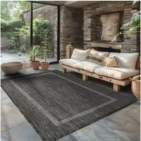 Carpettex Outdoorteppich Unicolor - Einfarbig, Läufer, Höhe: 5 mm, Teppich Wetterfest Balkon Küchenteppich Flachgewebe Sisaloptik