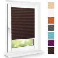 DomDeco Plissee "Calura", blickdicht, Ohne Bohren, Klemmfix, Sicht- und Sonnenschutz, ohne Bohren, Klemmfix, Fixmaß, Klemmträger