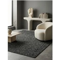 KADIMA DESIGN Teppich AMMER Wohnzimmer Schlafzimmer Waschbar Wohnzimmerteppich Esszimmer, Läufer, Höhe: 7 mm, Anthrazit, 60x100 cm, Strapazierfähig Waschbar