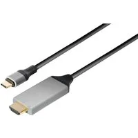 Maxtrack Computer-Kabel, USB-C, USB-C auf HDMI (100 cm), USB-C auf HDMI Kabel,4k 60Hz,HDCP 1.4 und 2.2, Thunderbolt 3