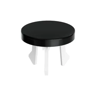 VitrA Zubehör Waschtisch Überlaufclip rund Schwarz Hochglanz,A4516639 A4516639