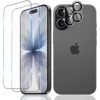 SmartUP Displayschutzglas für iPhone 17 Display Kamera Hartglas Panzerfolie Full Screen 9H für Für iPhone 17, Displayschutzglas, Kameraschutzglas, Schutzset