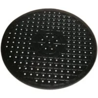 Reinex Abtropfmatte SPÜLBECKEN EINLAGE RUND Ø30,5cm Spülbeckenmatte 44 (Schwarz, rund), Spülbeckeneinlage Matte