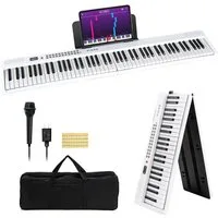 COSTWAY Home-Keyboard (1-St), Keyboard, Digitalpiano, 88 Tasten, klappbar, Bluetooth MIDI