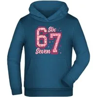 MyDesign24 Hoodie Kinder 67 Kapuzensweatshirt Kapuzenpullover mit six seven Aufdruck i776