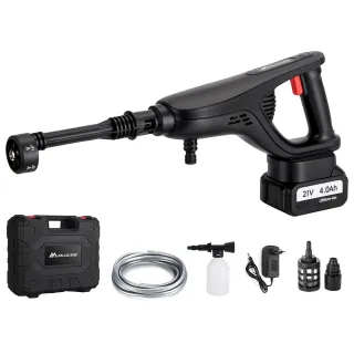 MUDIRO M-BW1 3500W Cordless Pressure Washer with 4.0Ah Batteries,220Bar 1.32 GPM Brushless Motor Portable Pressure Washe