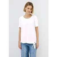 CECIL Shirtbluse Elastiksaum mit Knotendetail