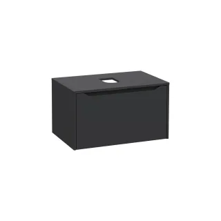 VitrA New Integra Square Waschtischunterschrank (Aufsatzwaschtisch) mit 1 Vollauszug 76 Matt,80275 80275