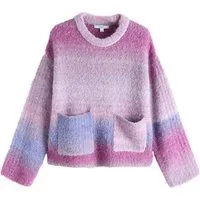 Next Rundhalspullover Bouclé-Rundhalspullover mit Wolle (1-tlg)