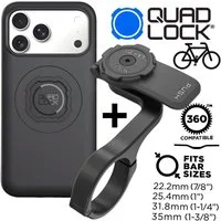 Quad Lock Handy-Halterung QUAD LOCK MAG Fahrrad Handy Hülle Front Mount PRO V2